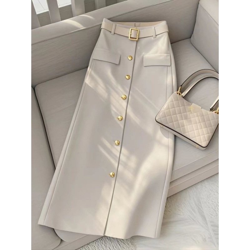 hot style high-end temperament pear-shaped figure long skirt autumn | 1042 - Image 3