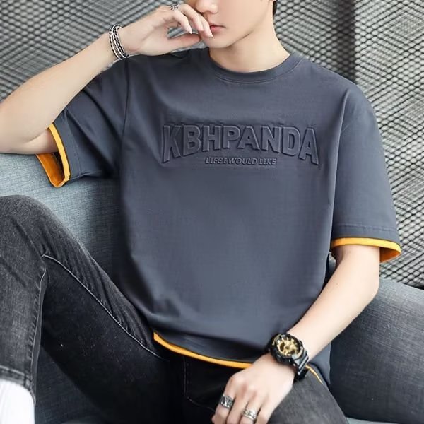 Men's short-sleeved T-shirt summer trend brand | 1086 - Image 3