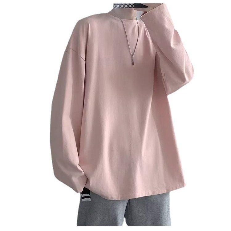 loose round neck couple bottoming shirt | 1088 - Image 5