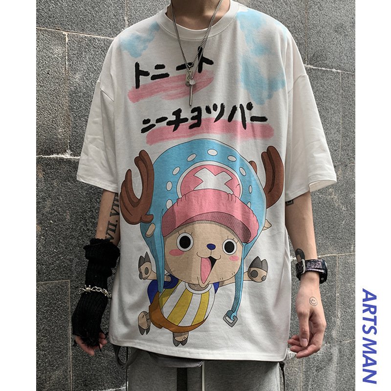 One Piece series summer Korean version ins hip-hop cartoon | 1103 - Image 2