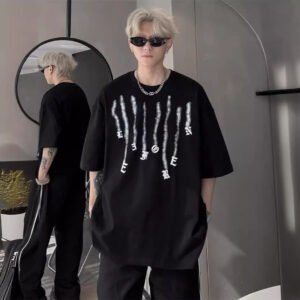 Graffiti cotton high-quality short-sleeved T-shirt | 8512