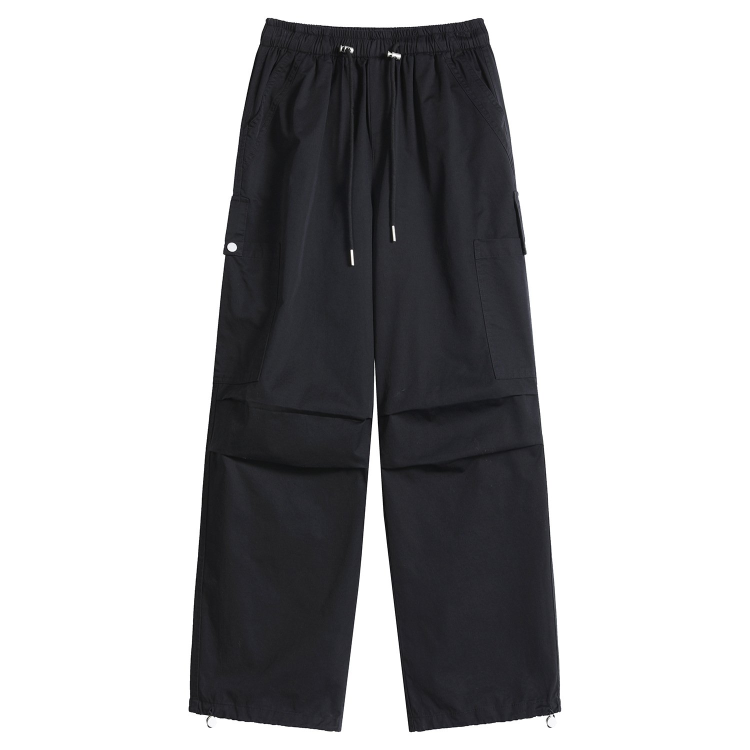 cargo pants binding, wide legs, two high-waisted slacks, sweatpants women | 7005 - Image 5