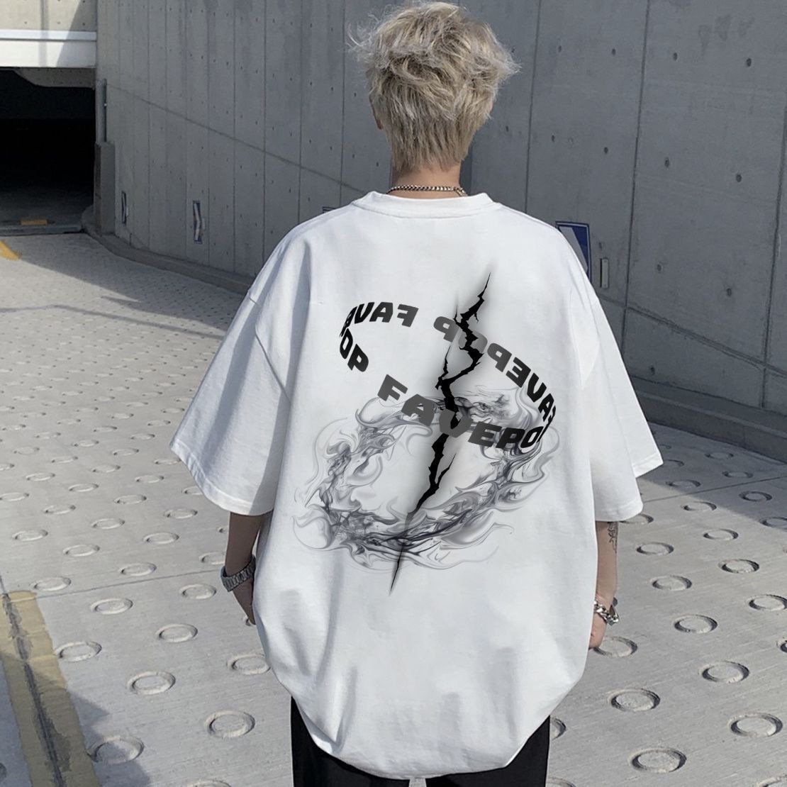 Japanese retro breathable short sleeve T-shirt | 8509 - Image 3