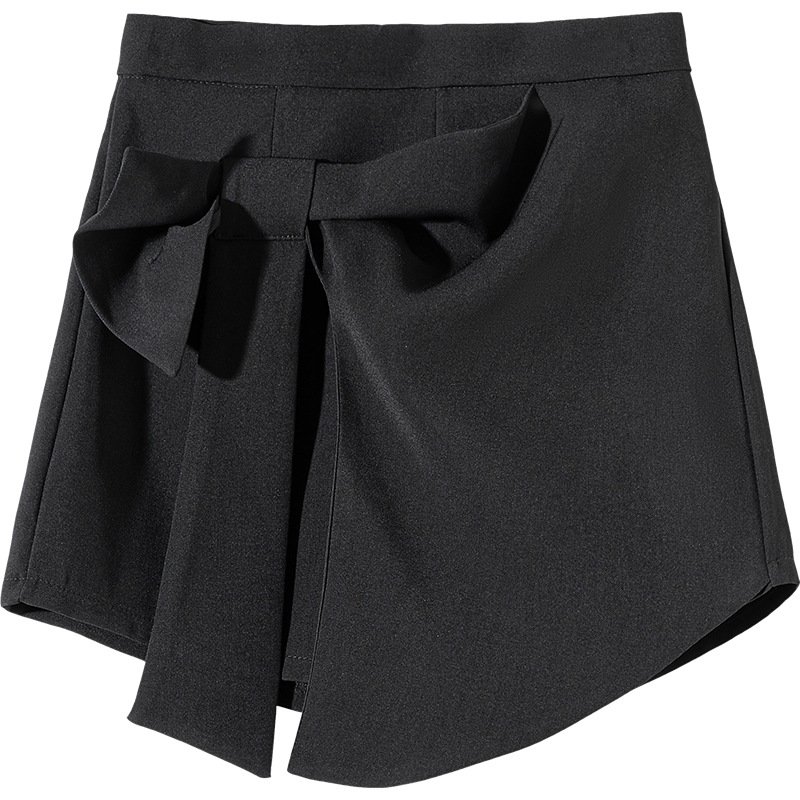 Bow design high waist feeling wide shorts small man skirt | 7010 - Image 5