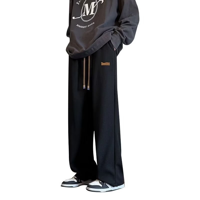 Drape pants men's autumn and winter wide-leg loose sports | 1112 - Image 5