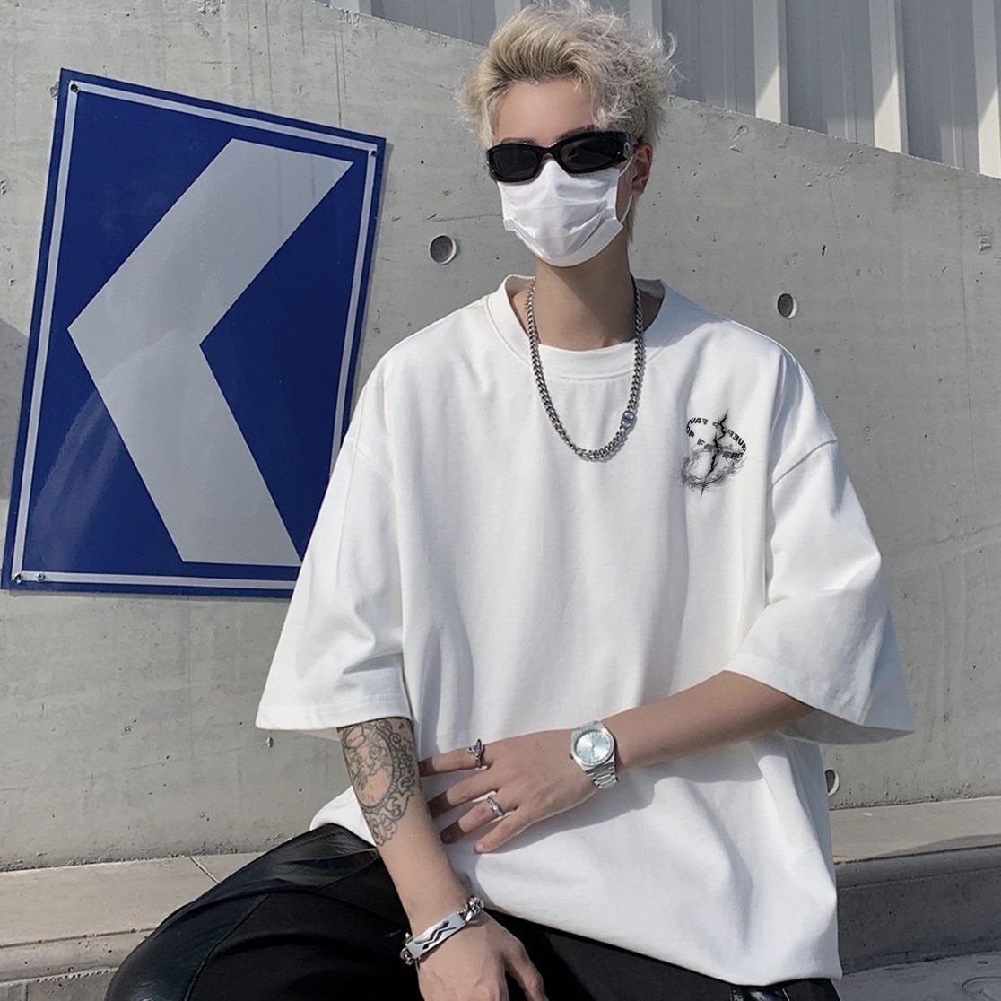 Japanese retro breathable short sleeve T-shirt | 8509 - Image 4