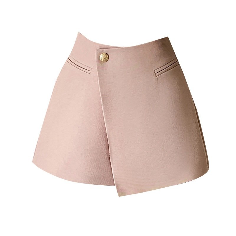 s A-Line Culottes High Waist Wide-Leg Boots Pants Wearing Breasted Hakama Outside | 7011 - Image 5