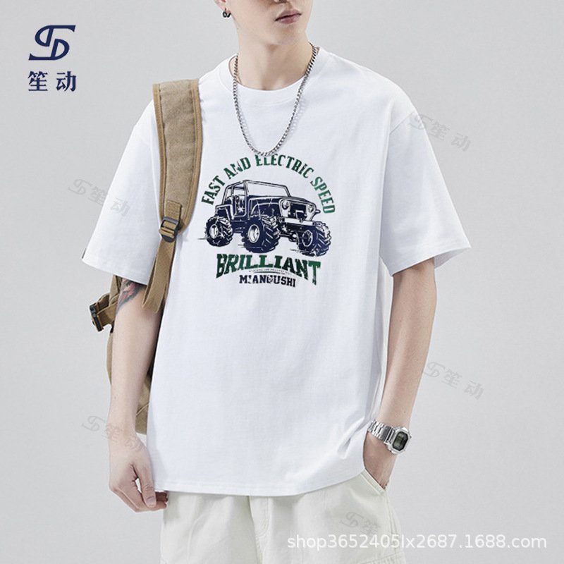 Japanese new cotton letter T-shirt | 8506 - Image 3