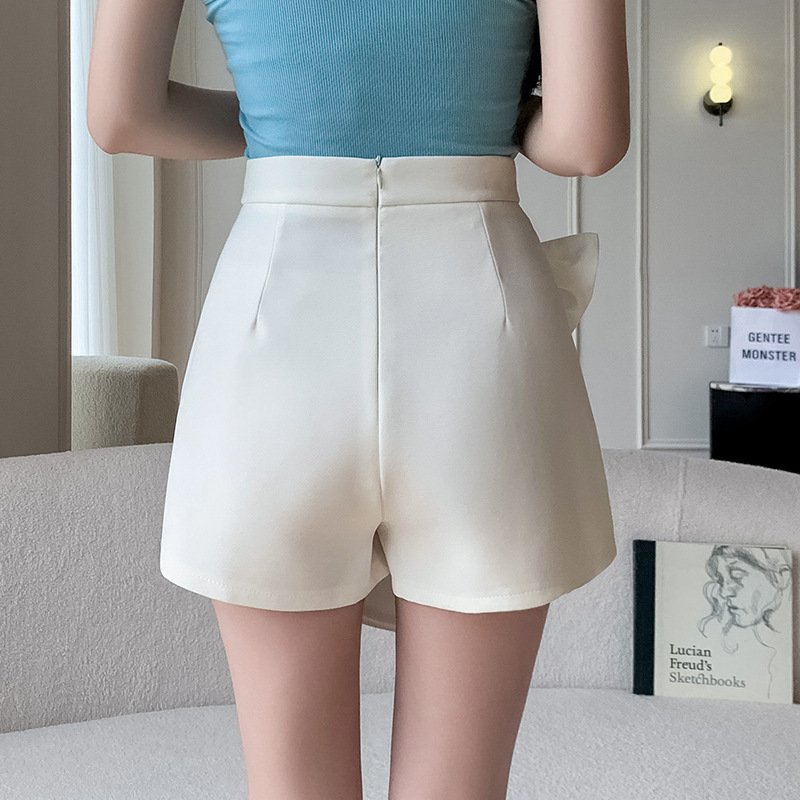 Bow design high waist feeling wide shorts small man skirt | 7010 - Image 3