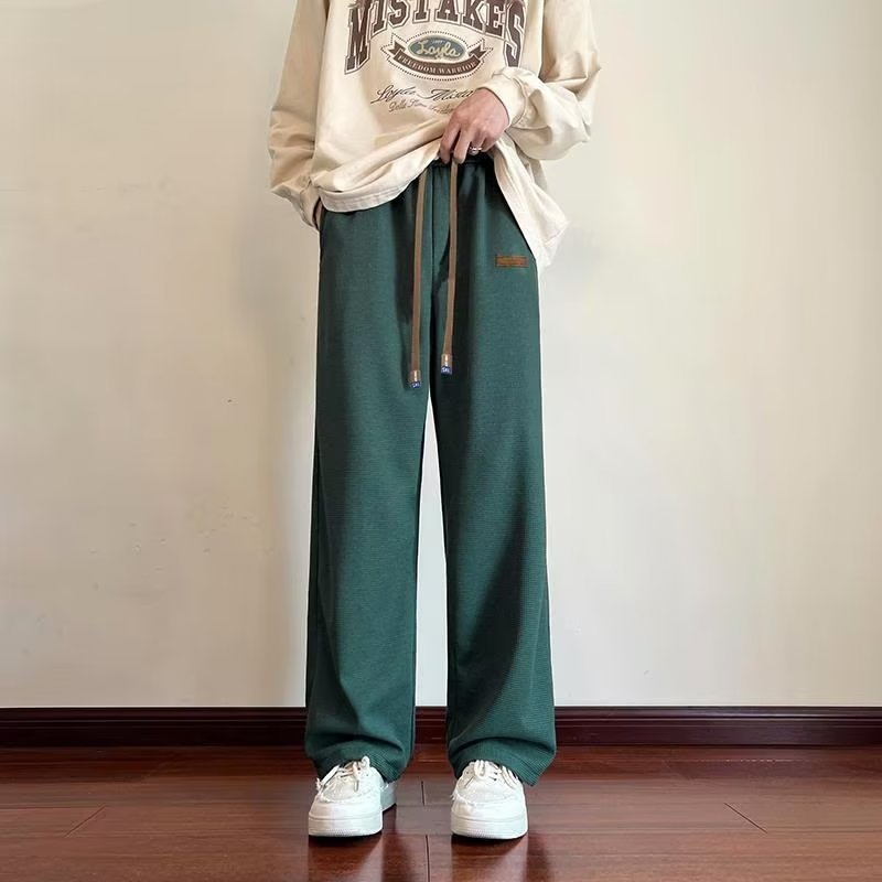 Drape pants men's autumn and winter wide-leg loose sports | 1112 - Image 3