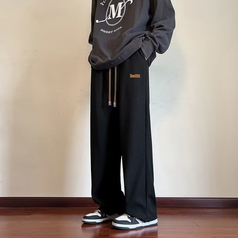 Drape pants men's autumn and winter wide-leg loose sports | 1112 - Image 2