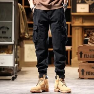 American retro overalls for men Spring and autumn trendy brand slim-fitting pants | 1124