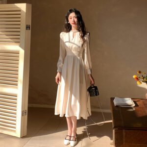 Thirteen Lines Quality Spring Long Sleeve Dress | 8029