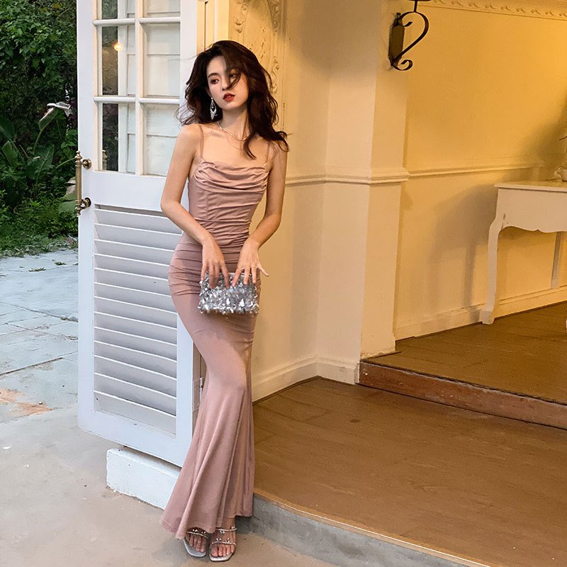 atmosphere sensual sexy long dinner skirt party dress | 8025 - Image 4