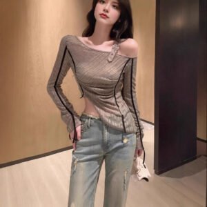 American hottie long-sleeved knitwear | 9006