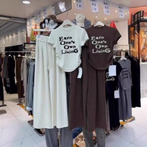 two-piece set women's summer new casual suit ins | 1134