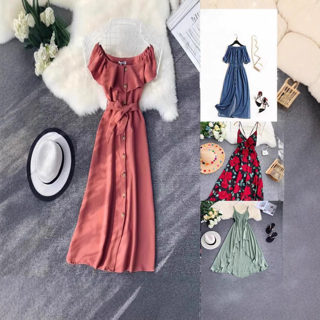 chiffon Korean fancy dress | 1138 - Image 4