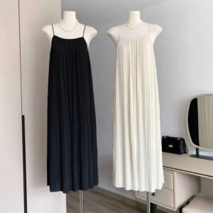 Loose Pleated Slip Skirt High-grade dress | 1144