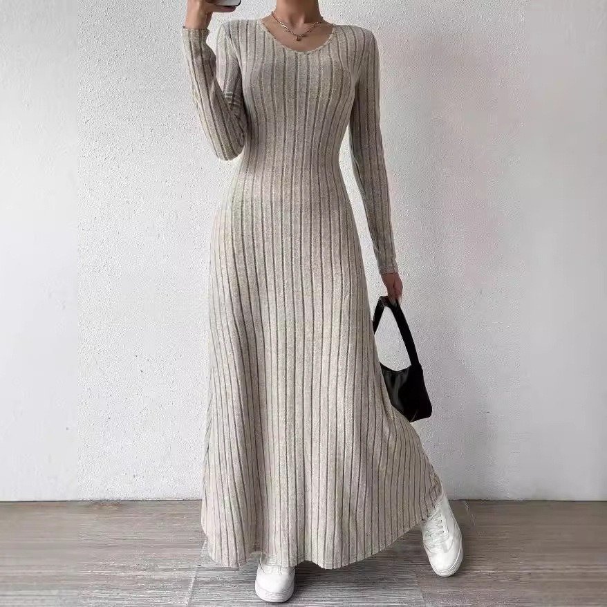 round neck solid color vest sleeveless halter dress | 1208 - Image 7